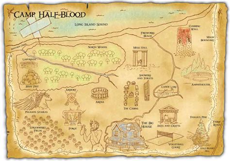 percy jackson cabins map.